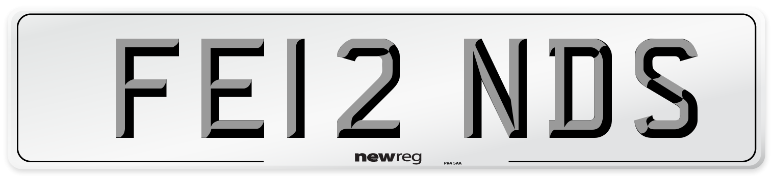 FE12 NDS Number Plate from New Reg